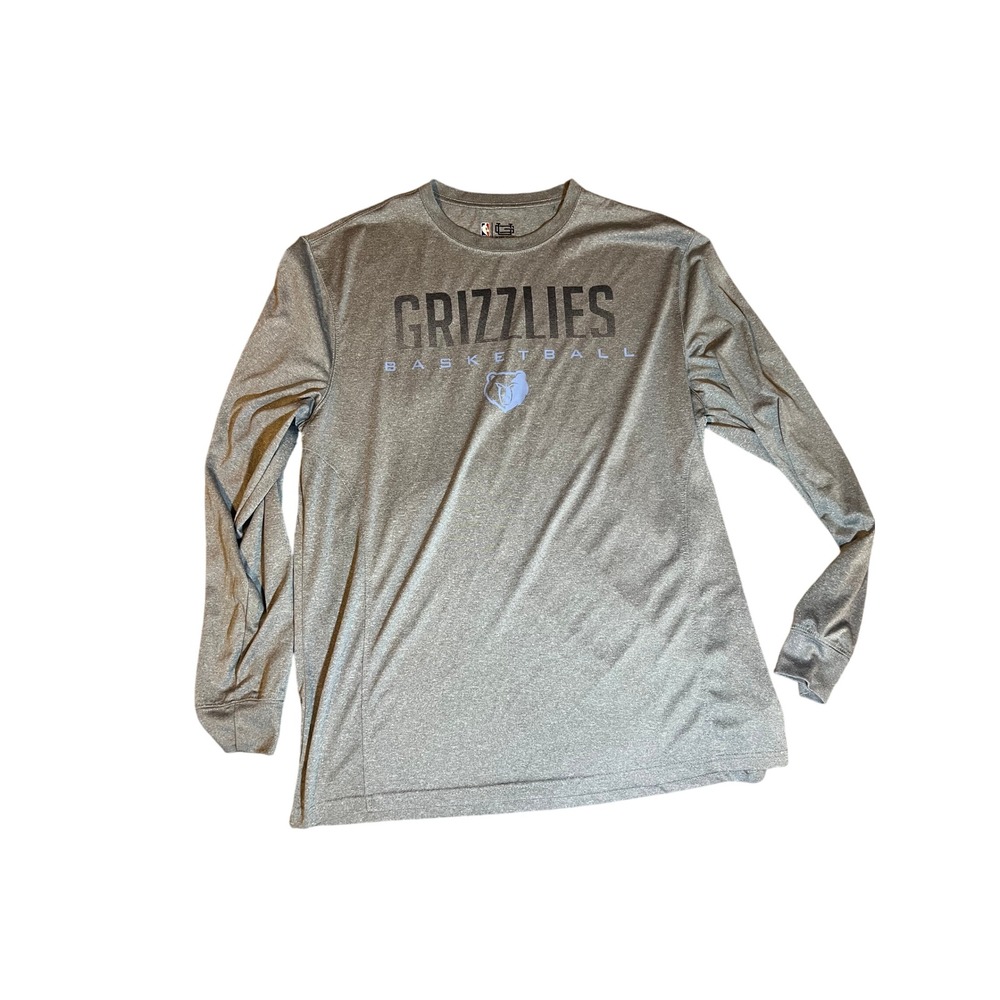 Ultra Game Memphis‎ Grizzlies Basketball Long Sleeve Shirt Mens X Large Gray NBA
